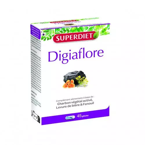 Superdiet Digiaflore emésztést segítő kapszula 45x Superdiet Digiaflore emésztést segítő kapszula 45x
