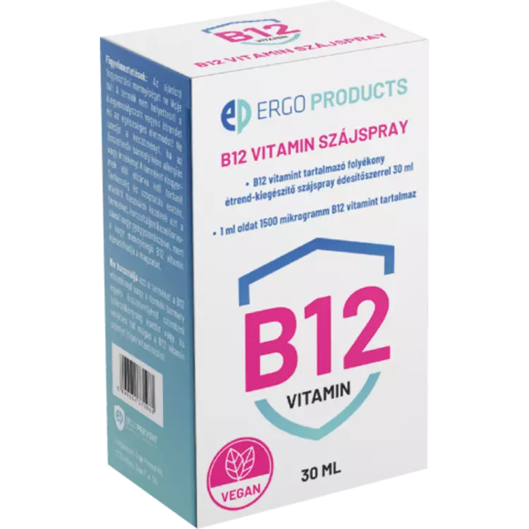 Ergo-Prevent B12-vitamin étrendkieg. szájspray 30ml Ergo-Prevent B12-vitamin étrendkieg. szájspray 30ml