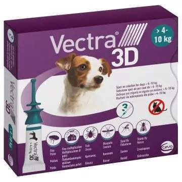 Vectra 3D rácsep. old. 1,6ml S 4-10kg kutya A.U.V. 3x