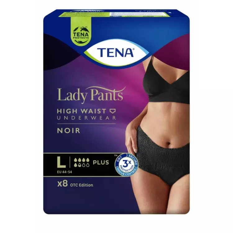 Tena Lady Pants Plus nadrágpelenka L fekete 8x Tena Lady Pants Plus nadrágpelenka L fekete 8x