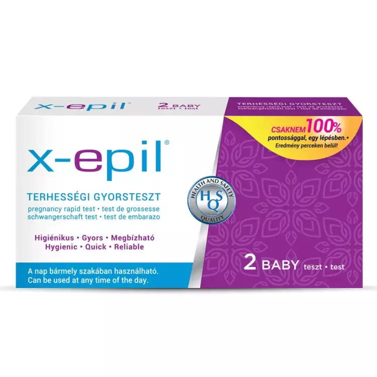 X-Epil terhességi gyorsteszt csík XE9401 2x X-Epil terhességi gyorsteszt csík XE9401 2x