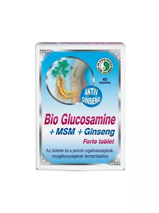 Dr.Chen Bio-Glucosamine+MSM+ginseng forte tabletta 40x Dr.Chen Bio-Glucosamine+MSM+ginseng forte tabletta 40x