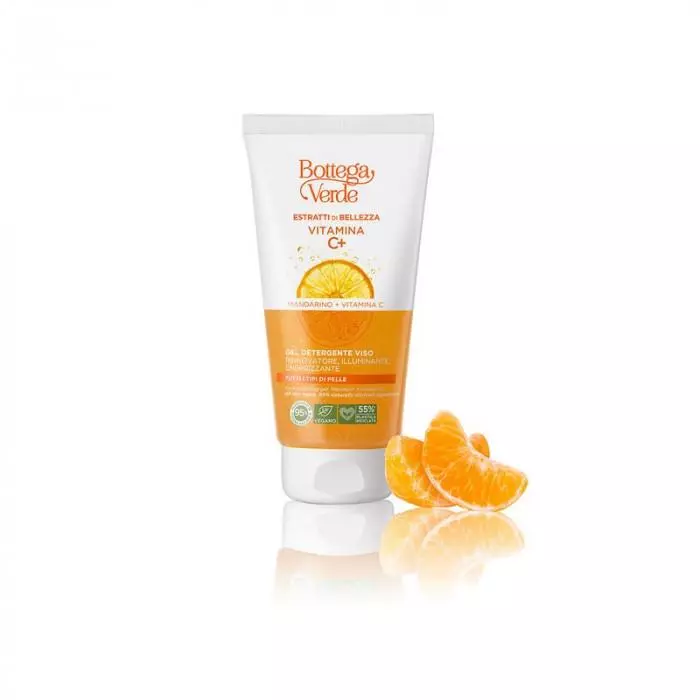 Bottega Verde Estratti di bellezza C-vitaminos arctisztisztító gél 150ml Bottega Verde Estratti di bellezza C-vitaminos arctisztisztító gél 150ml
