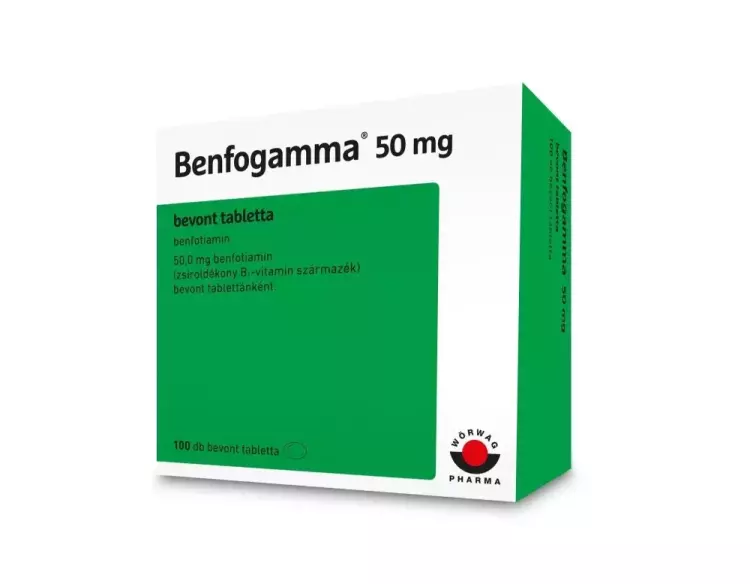 Benfogamma 50 mg bevont tabletta 100x Benfogamma 50 mg bevont tabletta 100x