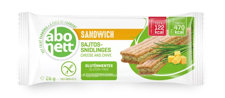 Abonett Sandwich sajtos-snidlinges GM. 26g Abonett Sandwich sajtos-snidlinges GM. 26g