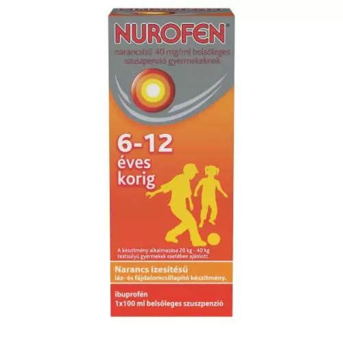 Nurofen  40 mg/ml bels. szuszp. gyermek narancsízű 100ml