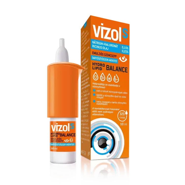 Vizol S Hydro Lipid Balance szemcsepp 10ml