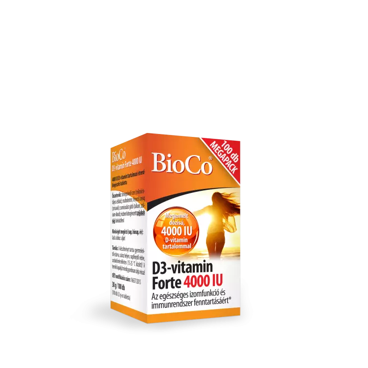 BioCo D3-vitamin 4000 IU forte tabletta 100x BioCo D3-vitamin 4000 IU forte tabletta 100x