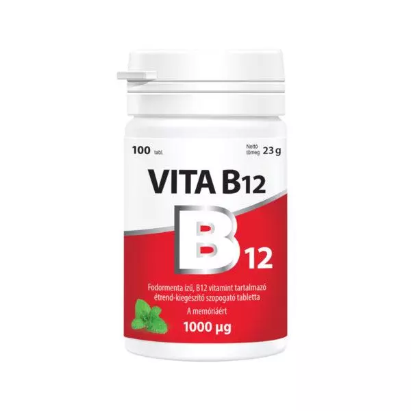 Vita B12 1000 mcg szopogató tbl.fodorm. Vitabalans 100x Vita B12 1000 mcg szopogató tbl.fodorm. Vitabalans 100x