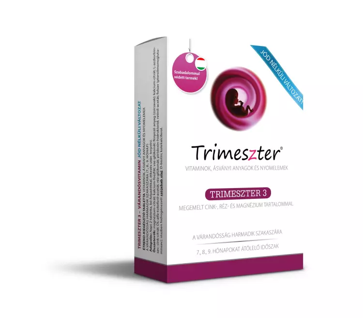 Trimeszter 3 vitamin tabl. várandósoknak jódmentes 60x