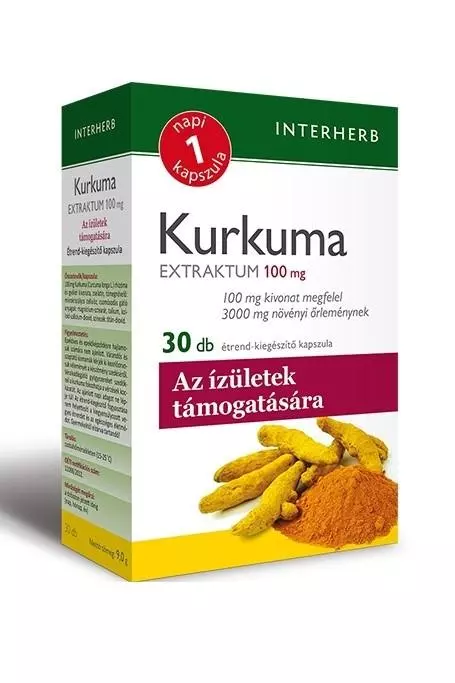 Interherb Napi1 Kurkuma Extraktum kapszula 30x Interherb Napi1 Kurkuma Extraktum kapszula 30x