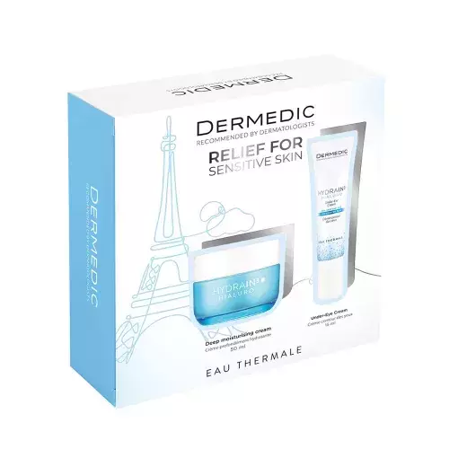 Dermedic Hydrain hidratáló arcápoló szett 50+15ml