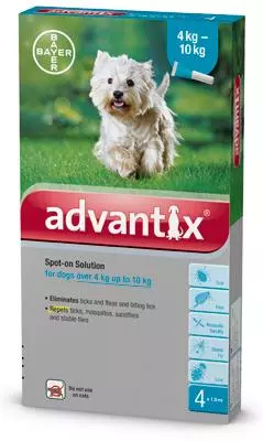 Advantix spot on 1,0ml 4-10kg között kutya A.U.V. 4x