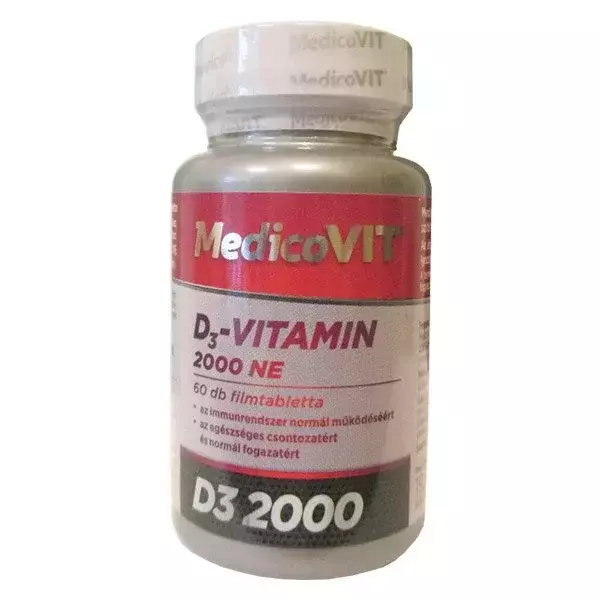 MedicoVIT D3-vitamin 2000 NE filmtabletta 60x MedicoVIT D3-vitamin 2000 NE filmtabletta 60x