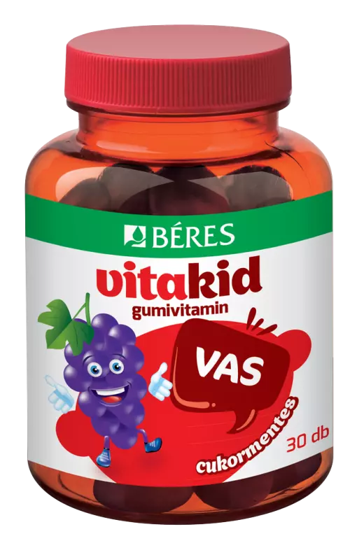 Béres Vitakid Vas gumivitamin gumitabletta 30x