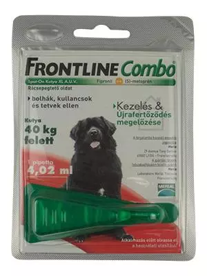 Frontline Combo spot on XL (40kg-) kutya A.U.V. 1x Frontline Combo spot on XL (40kg-) kutya A.U.V. 1x