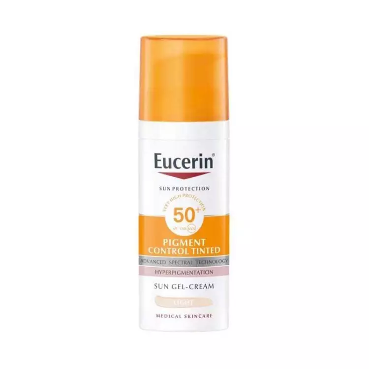 Eucerin Sun Pigment Control színezett napozó gél-krém arcra SPF50+ light 50ml Eucerin Sun Pigment Control színezett napozó gél-krém arcra SPF50+ light 50ml