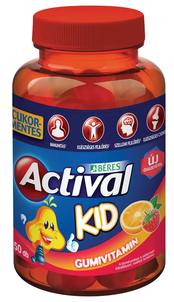 Actival Kid gumivitamin cukormentes 50x Actival Kid gumivitamin cukormentes 50x