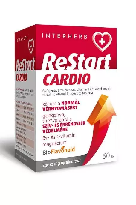 Interherb ReStart Cardio tabletta 60x Interherb ReStart Cardio tabletta 60x