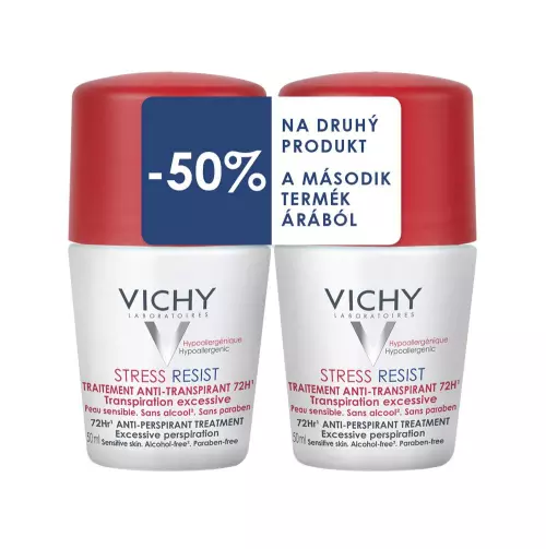 Vichy deo golyós Stress Resist 72h Duo piros 2x50ml