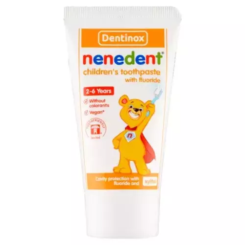 Nenedent fluoridos fogkrém eper-málna ízű 50ml