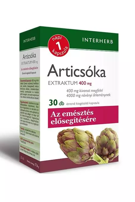 Interherb Napi1 Articsóka Extraktum kapszula 30x Interherb Napi1 Articsóka Extraktum kapszula 30x