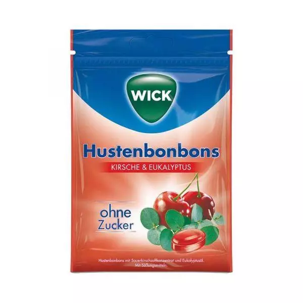 Wick torokcukor cseresznye eukaliptusz 72g Wick torokcukor cseresznye eukaliptusz 72g