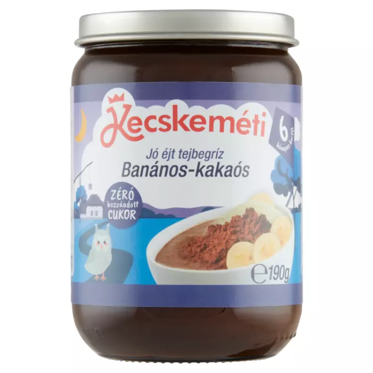 Kecskeméti banános-kakaós tejbegríz 190g Kecskeméti banános-kakaós tejbegríz 190g
