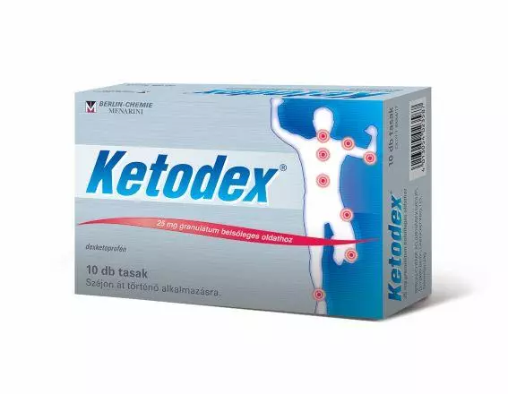 Ketodex 25 mg granulátum belsőleges oldathoz 10x tasak Ketodex 25 mg granulátum belsőleges oldathoz 10x tasak