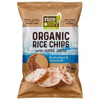 Rice Up barna rizs chips hajdinával és amaránttal 25g Rice Up barna rizs chips hajdinával és amaránttal 25g