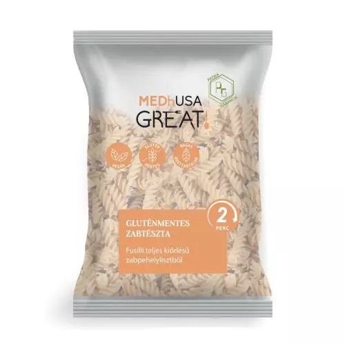 MEDhUSA Great! gluténmentes zabtészta fusilli 200g