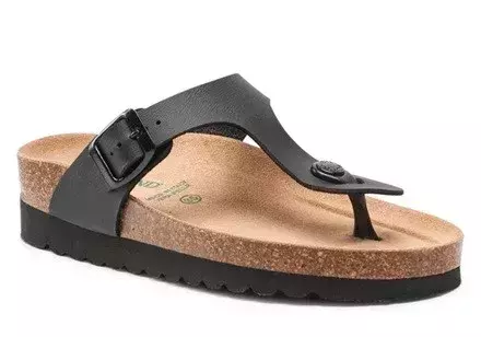 Grünland Hola papucs fekete flip flop pár