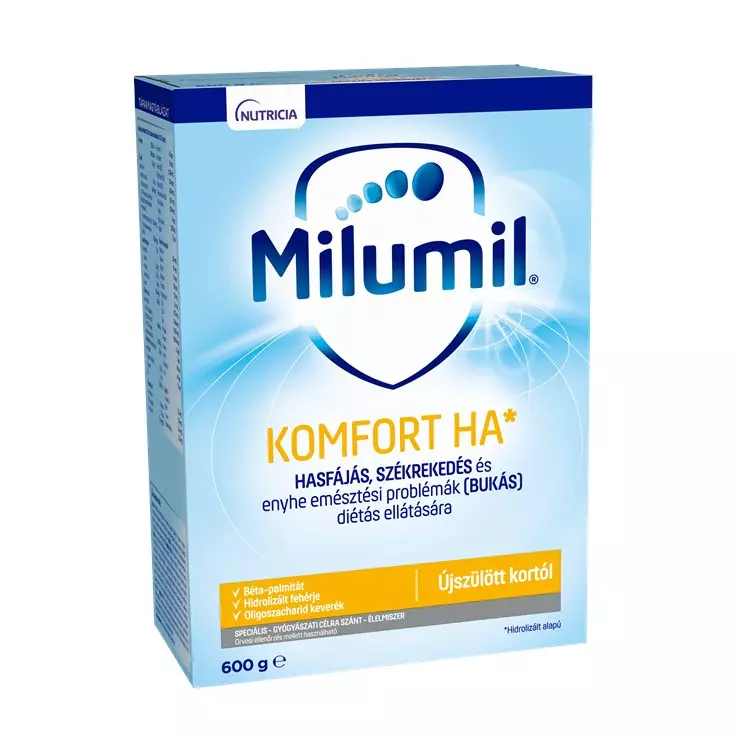 Milumil Komfort HA spec. gyógy. élelm. 600g Milumil Komfort HA spec. gyógy. élelm. 600g