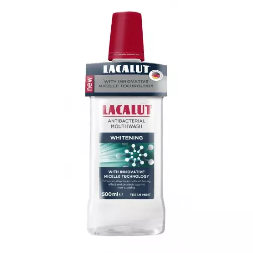Lacalut WHITENING micellás antibakteriális szájvíz 500ml