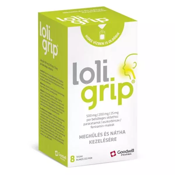 Loligrip 500 mg/200 mg/25 mg por bels. oldathoz 8x Loligrip 500 mg/200 mg/25 mg por bels. oldathoz 8x