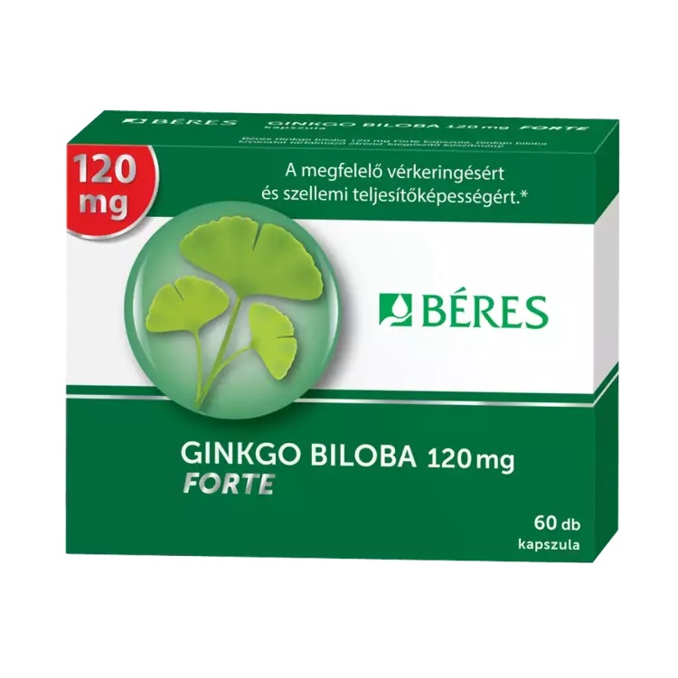 Béres Ginkgo biloba 120 mg Forte kapszula 60x Béres Ginkgo biloba 120 mg Forte kapszula 60x
