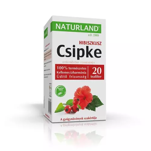 Csipke-hibiszkusz tea filteres NATURLAND 20x3g