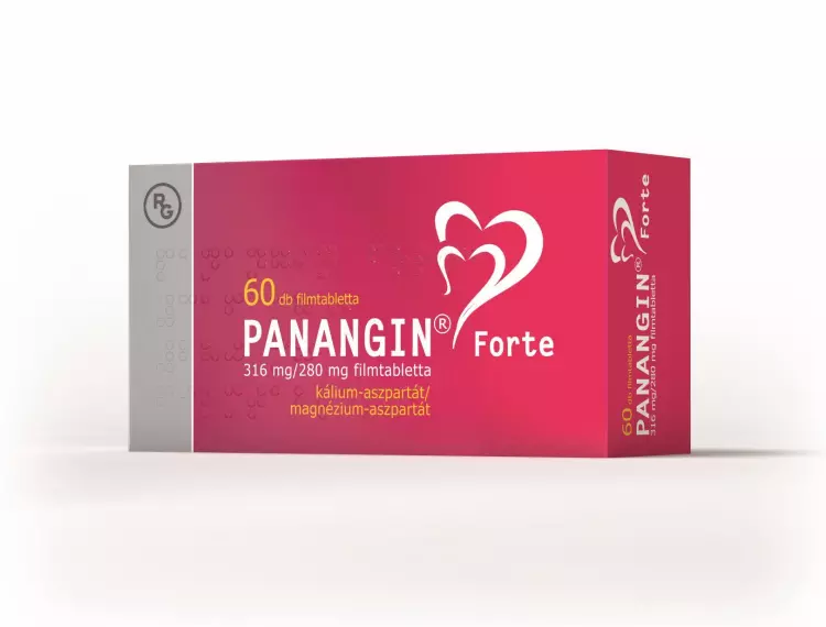 Panangin Forte 316 mg/280 mg filmtabletta 60x Panangin Forte 316 mg/280 mg filmtabletta 60x
