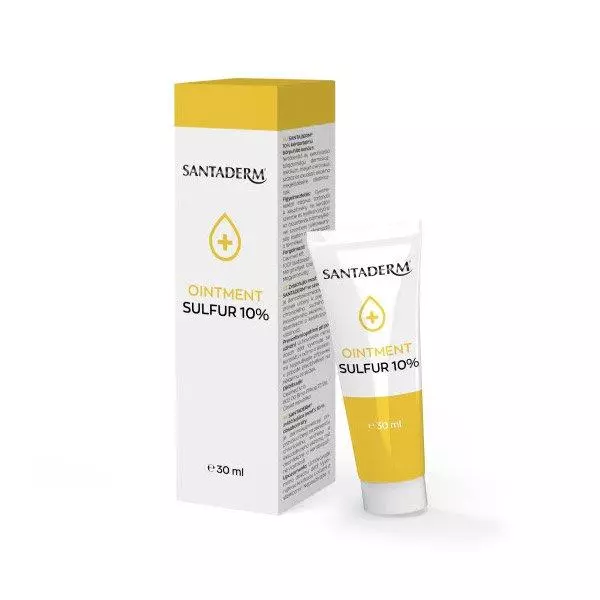 Santaderm kénes 10% bőrpuhító kenőcs 30ml Santaderm kénes 10% bőrpuhító kenőcs 30ml