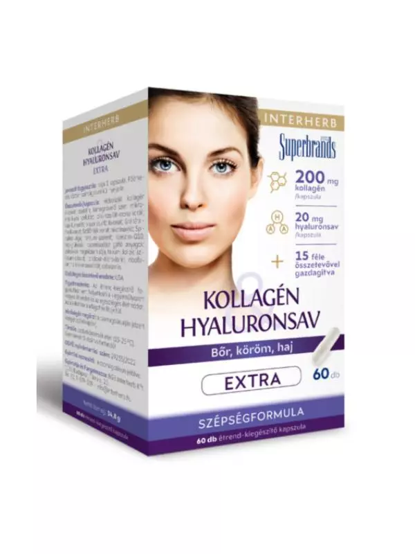 Interherb Kollagén+ Hyaluronsav Extra kapszula 60x