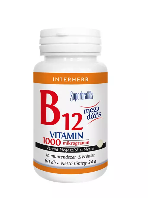 Interherb B12-vitamin 1000 mcg tabletta 60x
