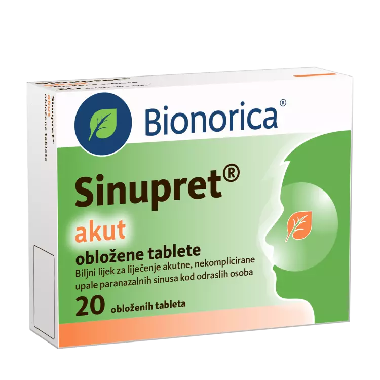 Sinupret Akut 160 mg bevont tabletta 20x Sinupret Akut 160 mg bevont tabletta 20x