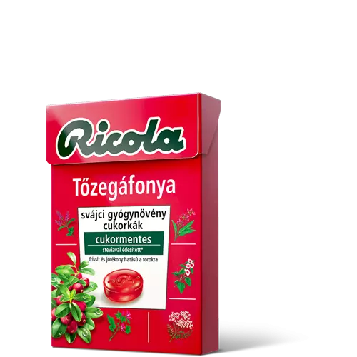 Ricola Cranberry cukormentes cukorka 40g