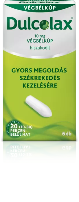Dulcolax 10 mg végbélkúp 6x