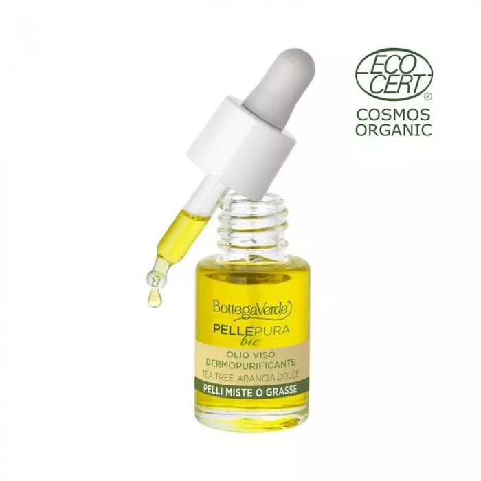 BottegaVerde Pelle pura bio teafa tisztító arcolaj 13ml