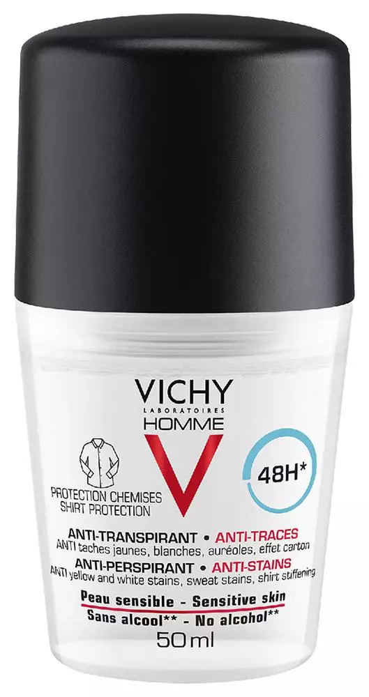 Vichy Homme deo izzadásgátló foltmentes 48h 50ml