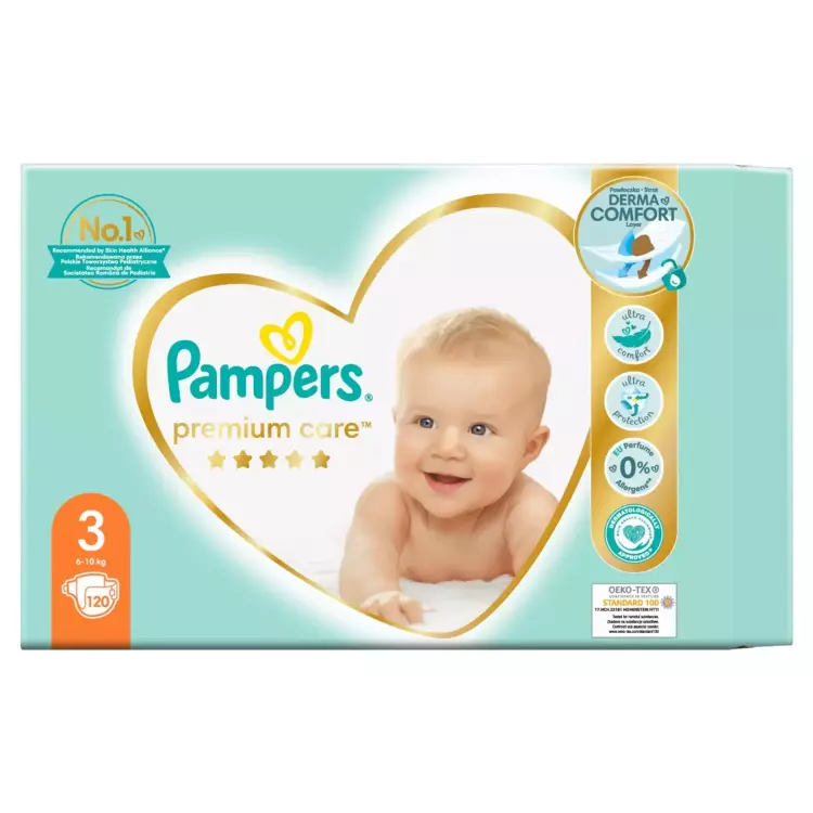 Pampers Premium Care nadrágpelenka 3-as 6-10 kg 120x