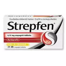 Strepfen 8,75 mg szopogató tabletta citrom, méz 24x Strepfen 8,75 mg szopogató tabletta citrom, méz 24x