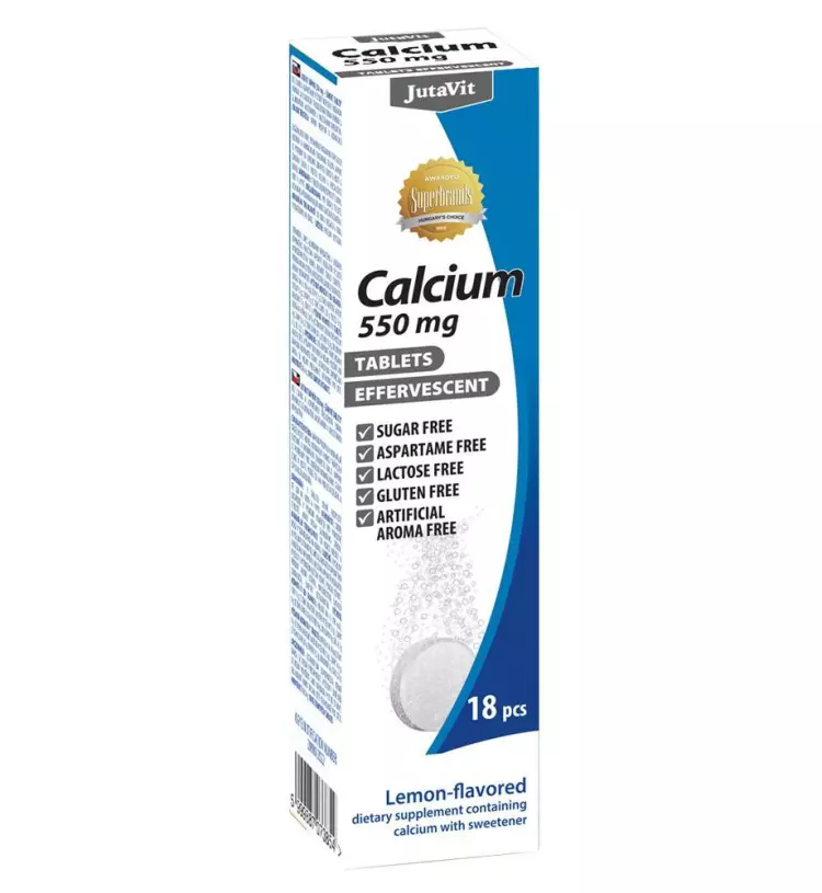 JutaVit Calcium 550 mg pezsgőtabletta 18x JutaVit Calcium 550 mg pezsgőtabletta 18x