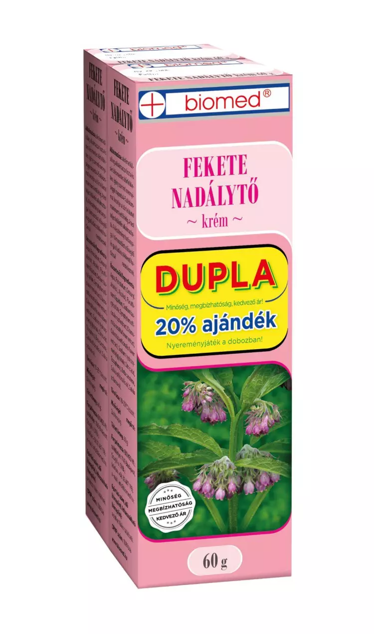 Biomed Fekete nadálytő krém Dupla 2x60g Biomed Fekete nadálytő krém Dupla 2x60g